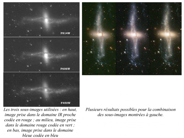 Une galaxie observée par le télescope spatial Hubbel