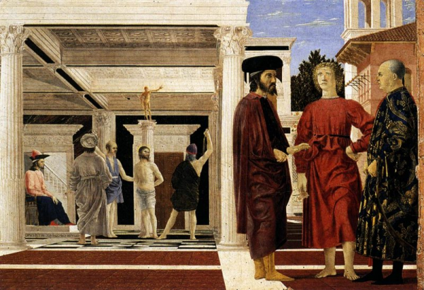 Fig. 17. Piero della Francesca, Flagellazione di Cristo, ca. 1459, Urbino, Galleria Nazionale.