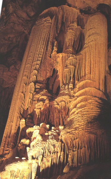 Fig. 4. Le grand buffet d’orgue, Grotte des Demoiselles (Hérault)