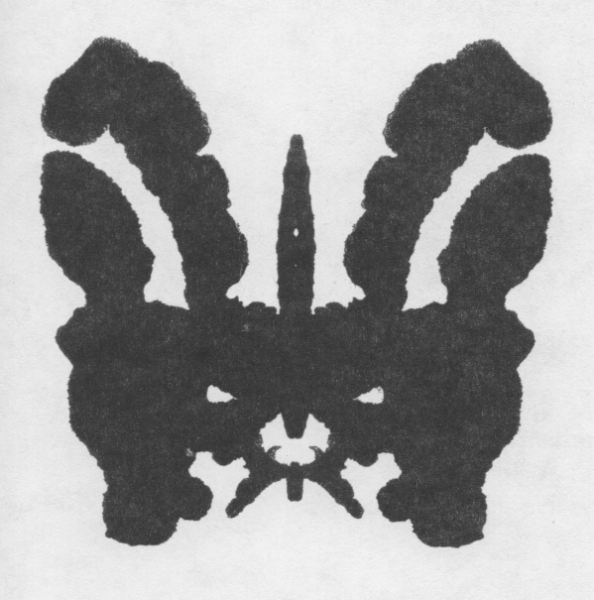 Fig. 5. Rorschach, Test de projection. Une des images noir & blanc