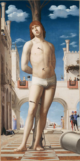 Figure 3. Antonello da Messina, San Sebastiano, Gemäldegalerie, Dresden.