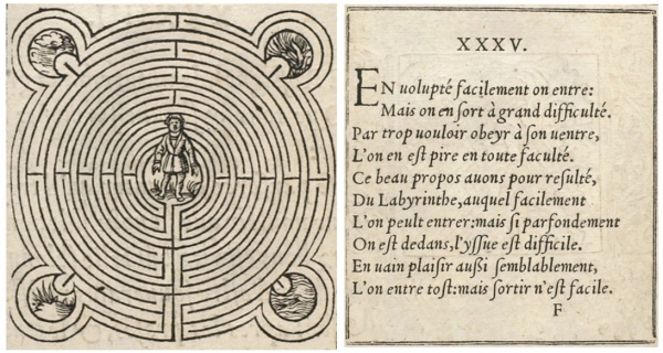 Fig. 3. Guillaume de la Perrière, Théâtre des bons engins, XXXV, Paris, Denis Janot, n.d., 1544.