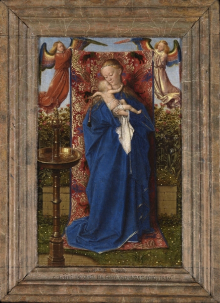 Fig. 3. Jan Van Eyck, Vierge à la fontaine, 1439, Anvers, Museum voor Schone Kunsten, www.artinflanders.be, photo Hugo Maertens.