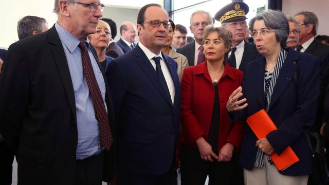 François Hollande à l'université de Limoges