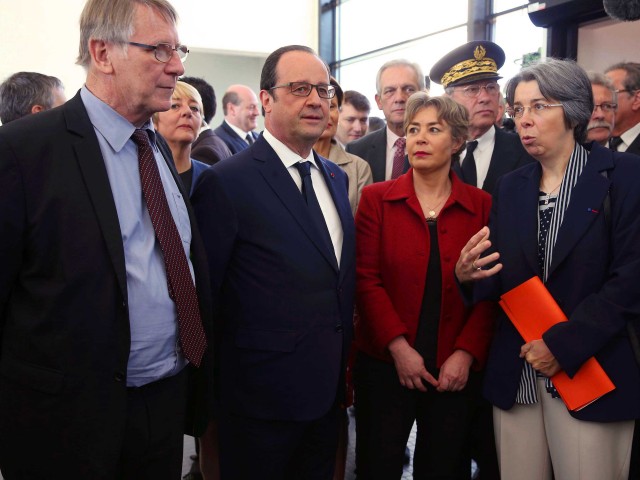 François Hollande à l'université de Limoges