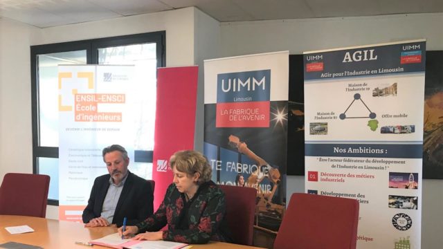 Signature de la convention avec l'UIMM