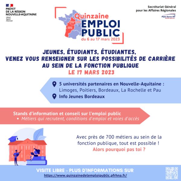 Flyer pour la Quinzaine de l'Emploi Public