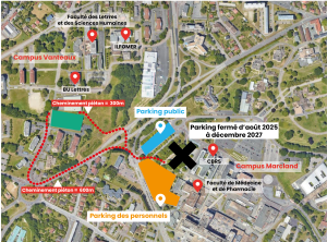 Centre de Biologie et de Recherche en Santé stationnement